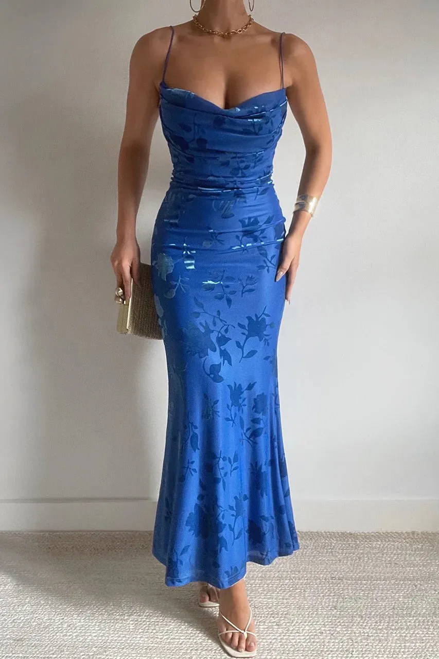 Petoria Maxi Dress - Blue