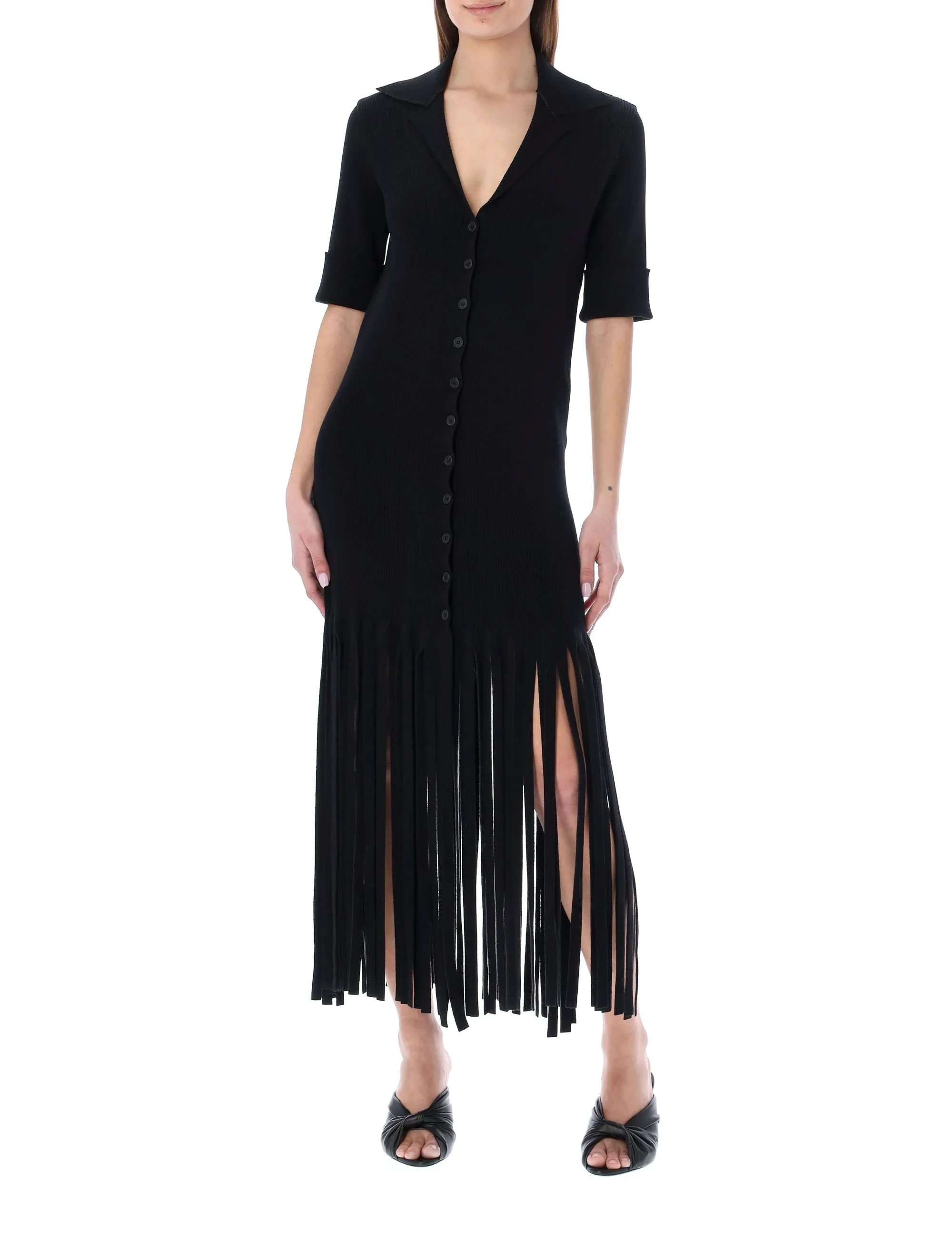 Philosophy Di Lorenzo Serafini Tassel-Detailed Midi Dress