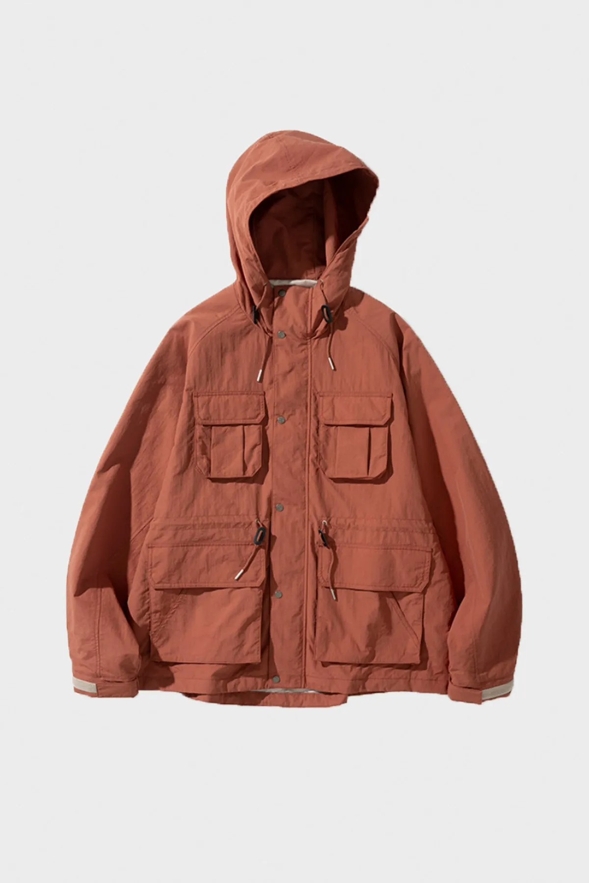 Pocket Mountain Parka - Coral Orange