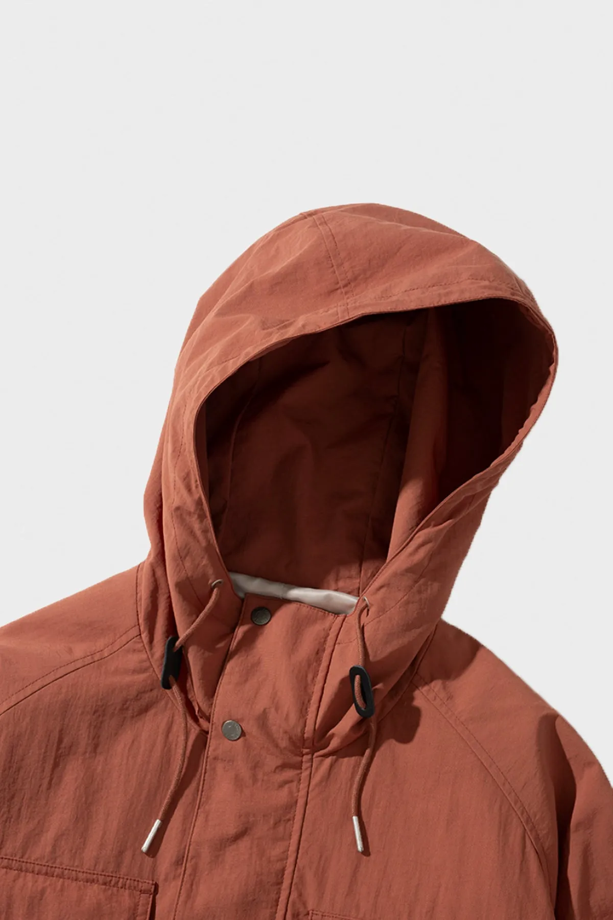 Pocket Mountain Parka - Coral Orange