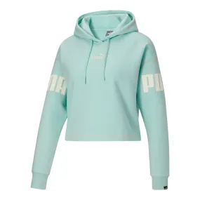 Power Cropped Logo Pullover Hoodie