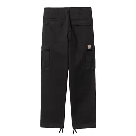 REGULAR CARGO PANT BLACK GARMENT DYED