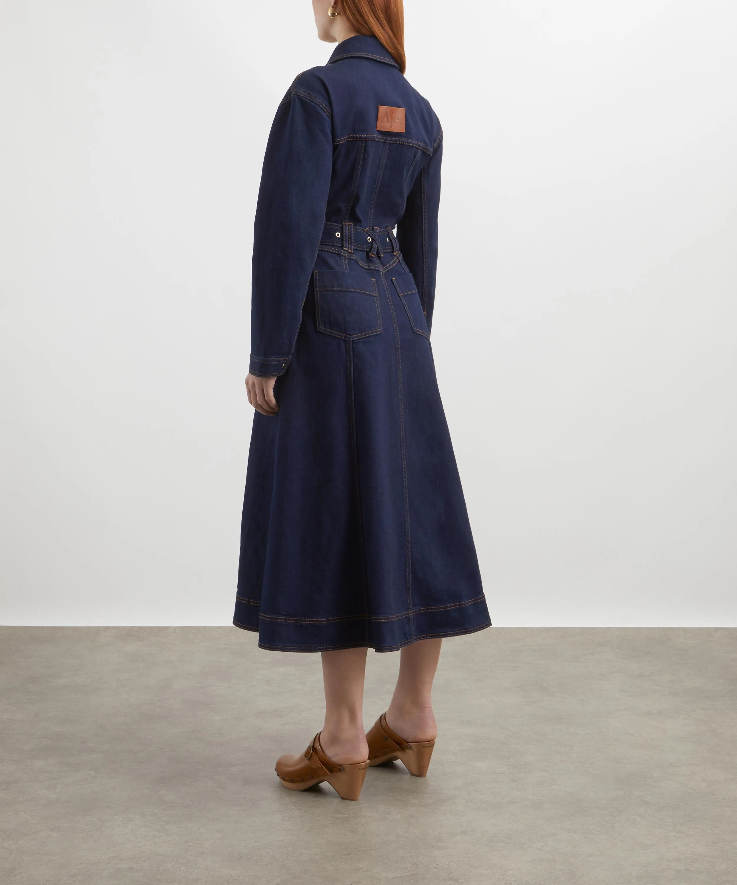 Resonance Denim Midi Dress