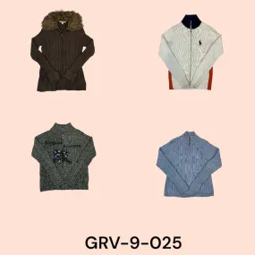 Revival y2k single zipper sweater-unique retro style (GRV-9-025)