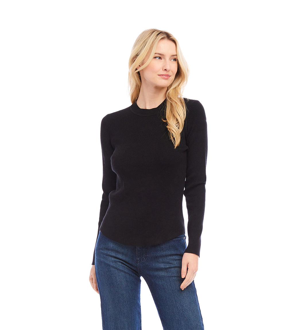 Ribbed Long Sleeve Sweater