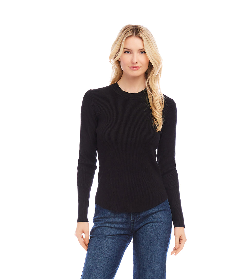 Ribbed Long Sleeve Sweater