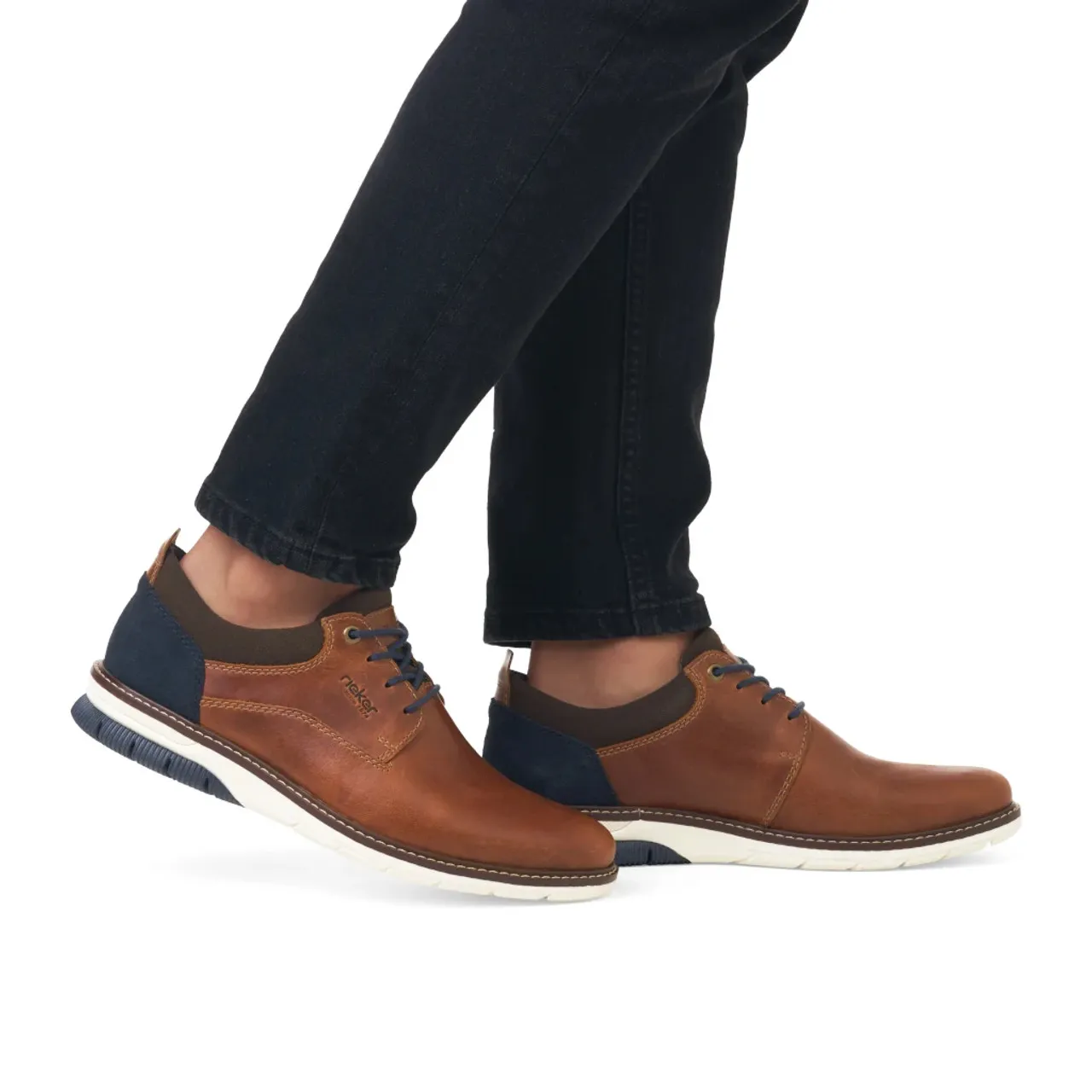 Rieker 14405-24 Tan & Navy Sneaker