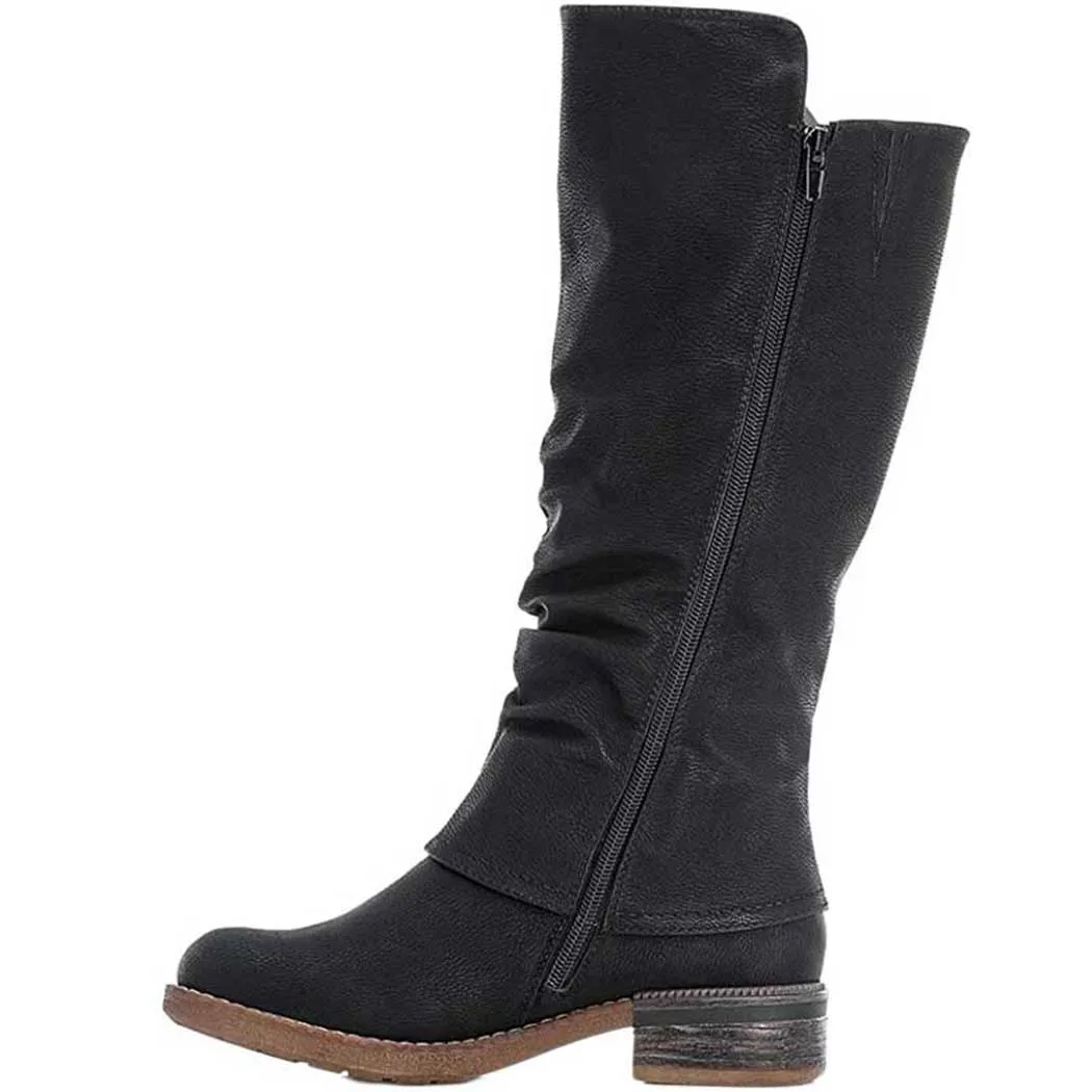 Rieker Fabrizia 52 Tall Boot Schwarz (Women's)