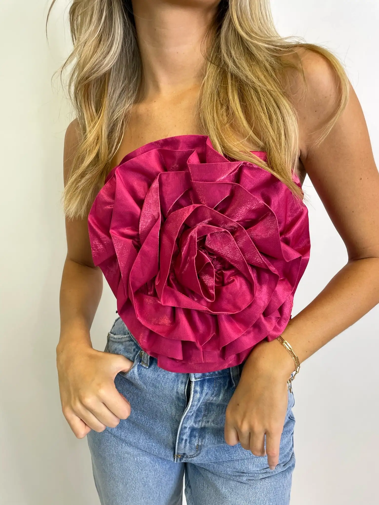 ROSETTE CORSET TOP