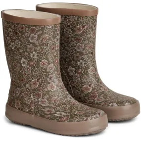 Rubber Boot Alpha Print - dry pine flowers