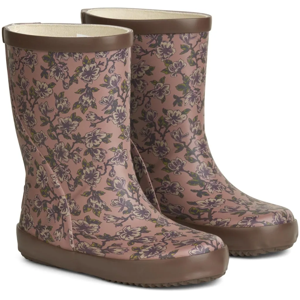 Rubber Boot Alpha Print - magnolia