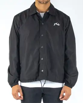 Rusty USA Base Coaches Jacket BLACK