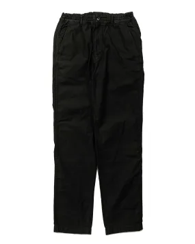 Sage de Cret Cotton/Linen Satin Back Crepe Tapered Pants Black