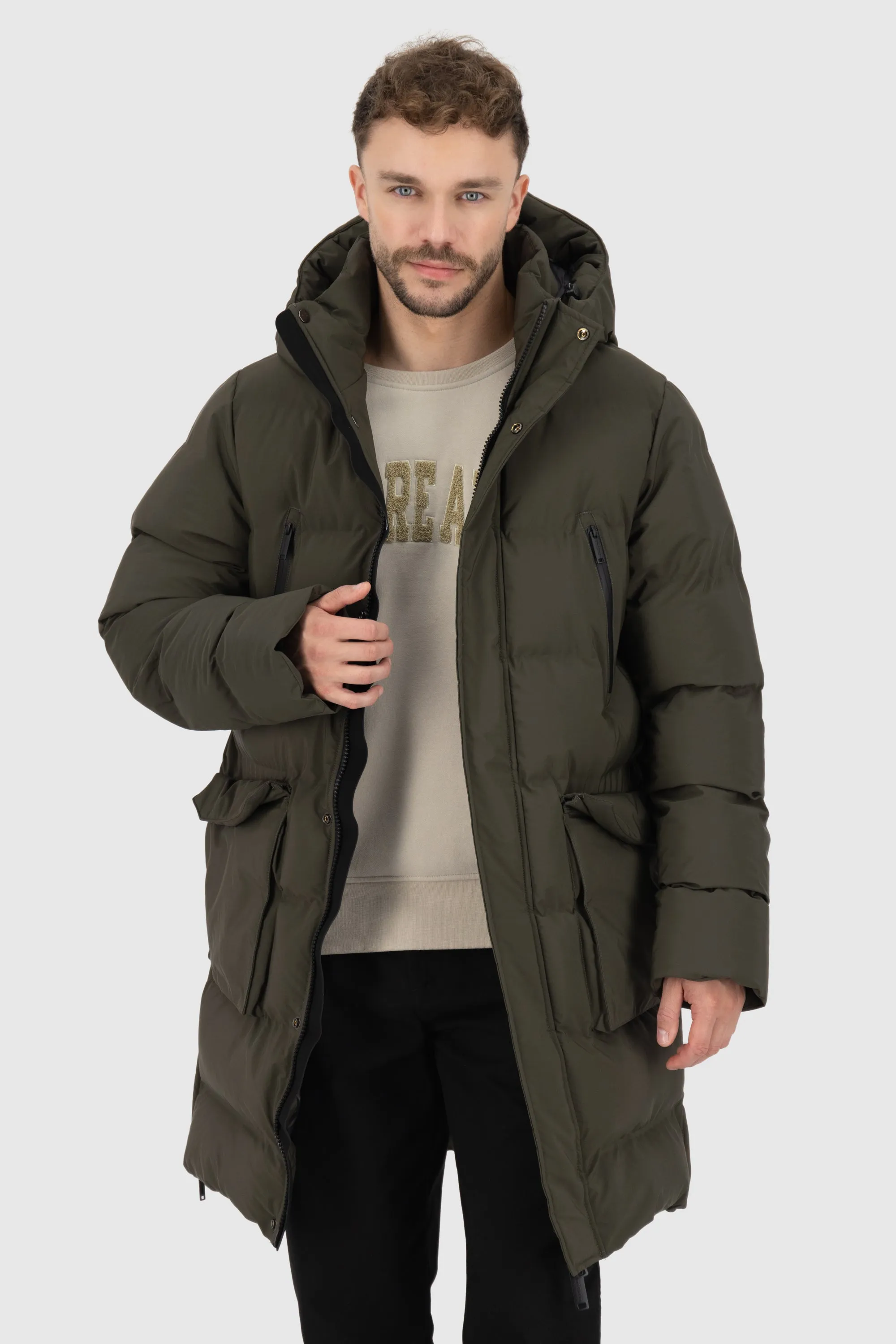 SaulAK A Puffer Parka Schwarz