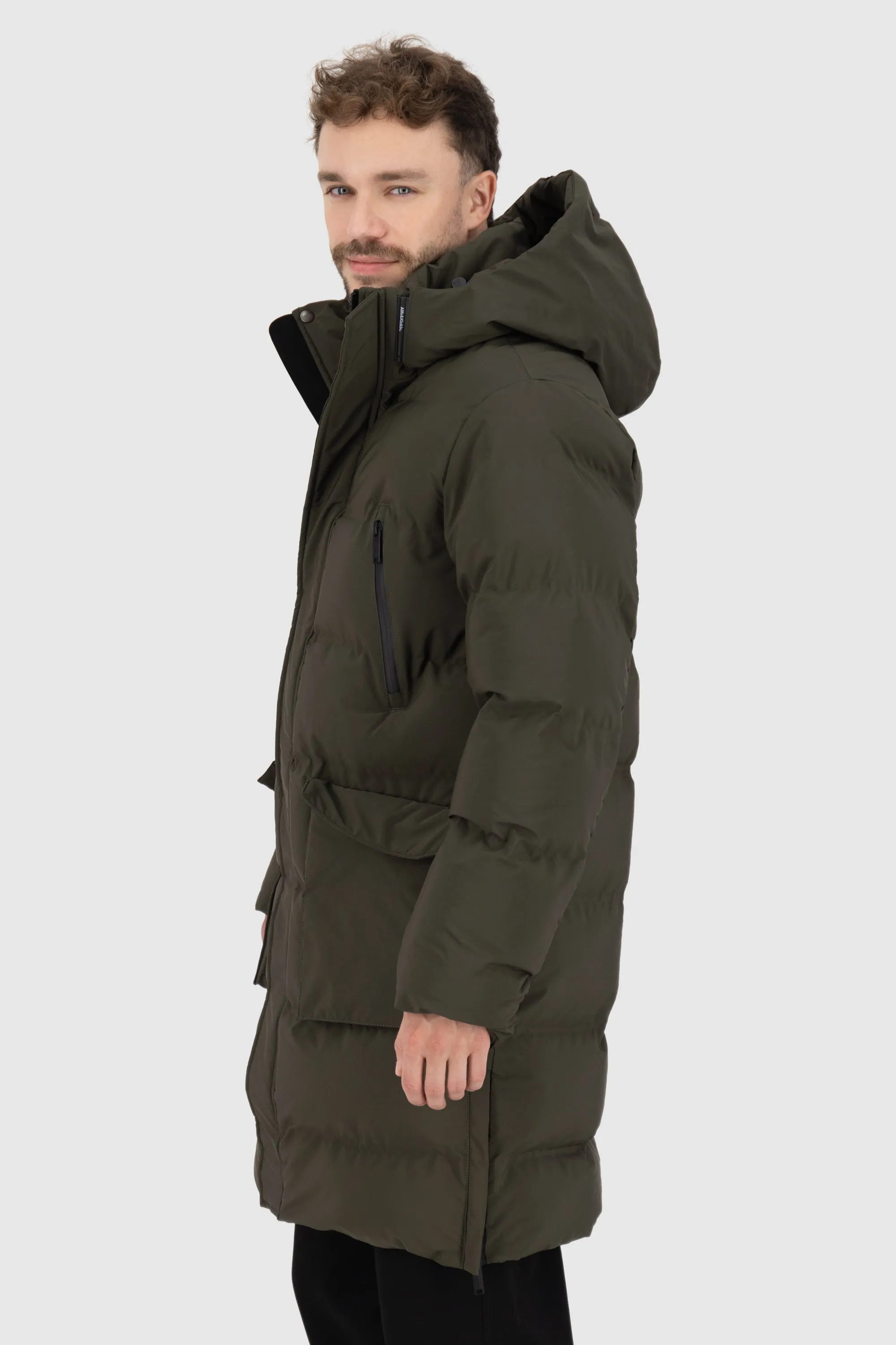 SaulAK A Puffer Parka Schwarz