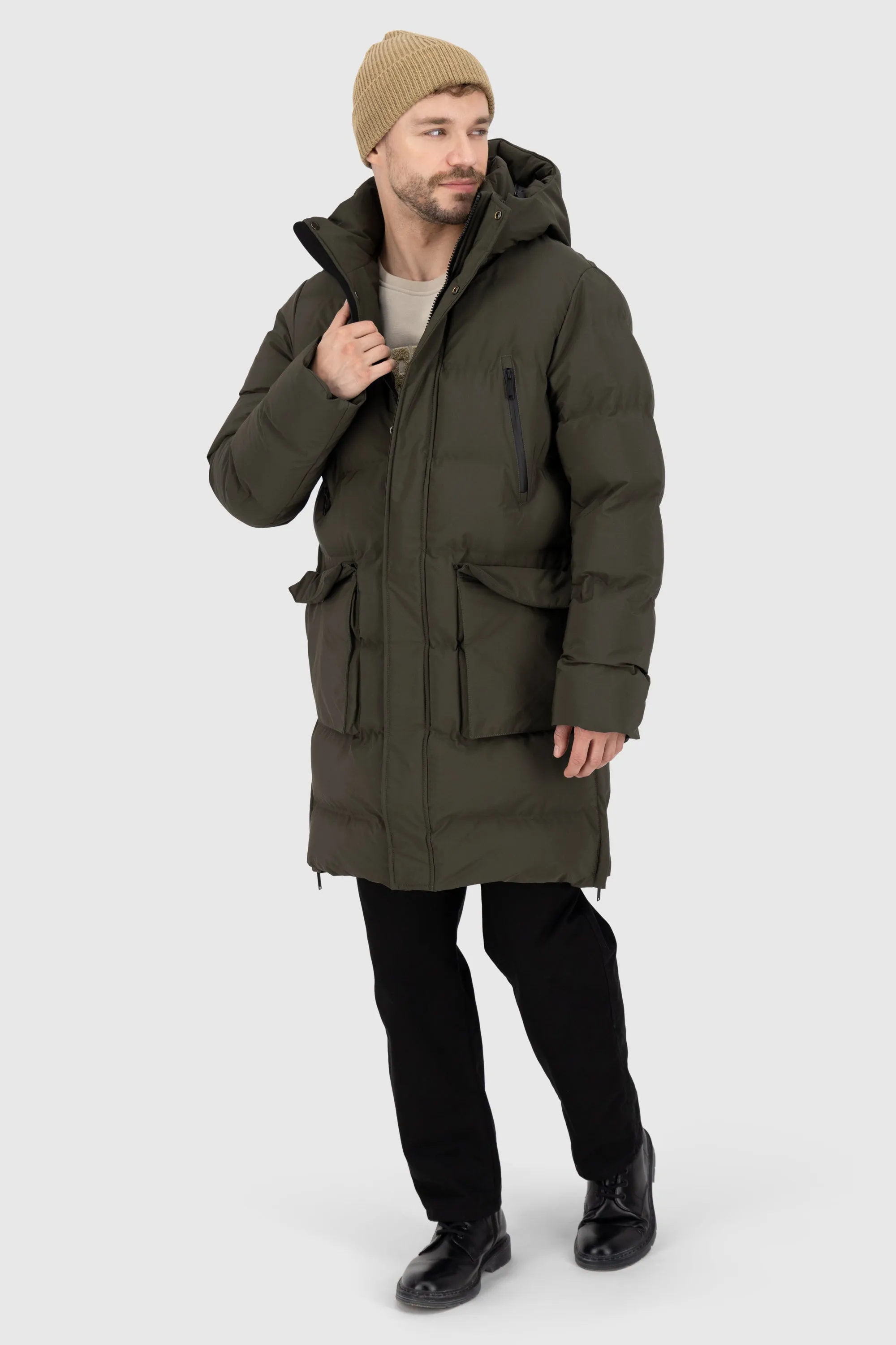 SaulAK A Puffer Parka Schwarz