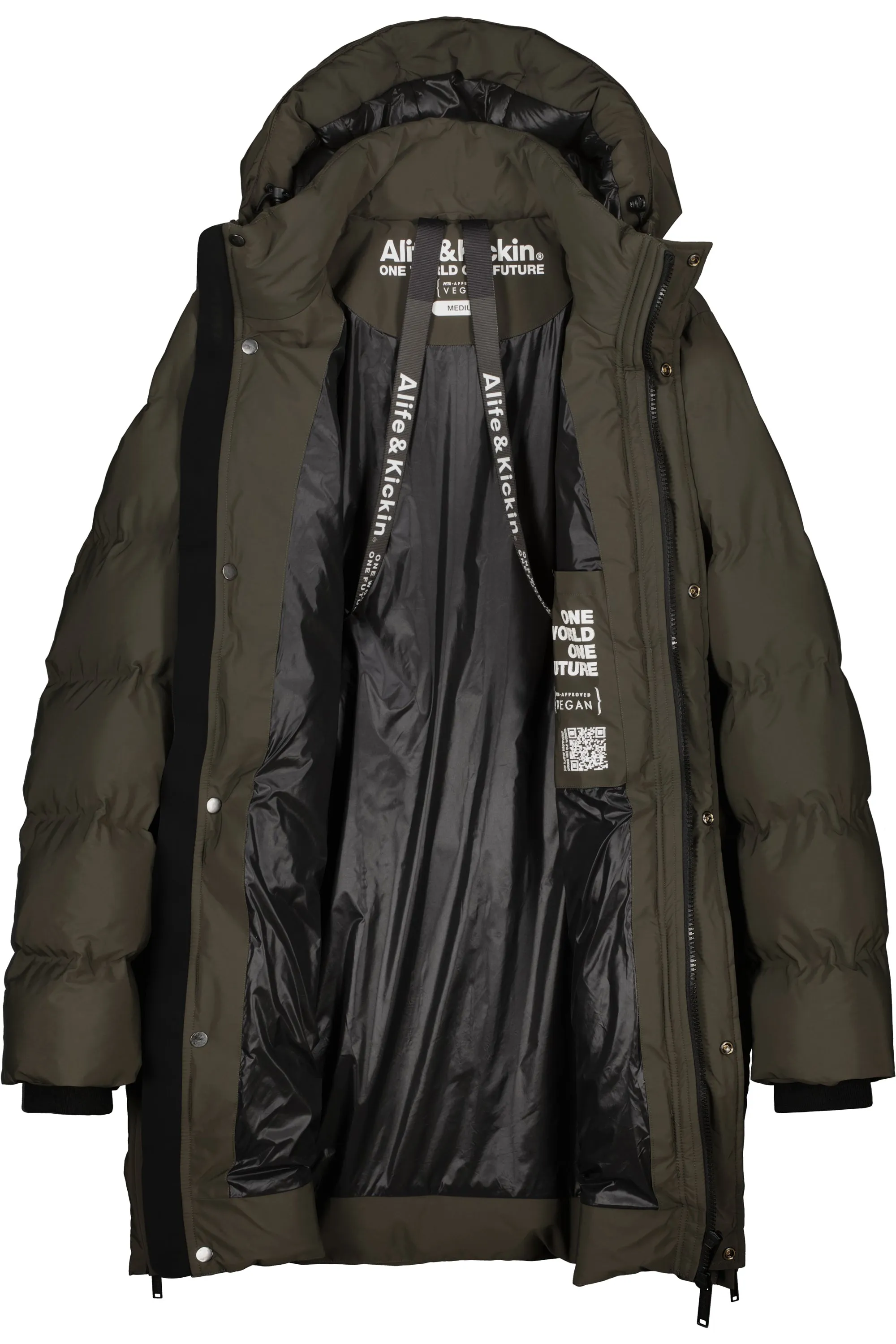 SaulAK A Puffer Parka Schwarz