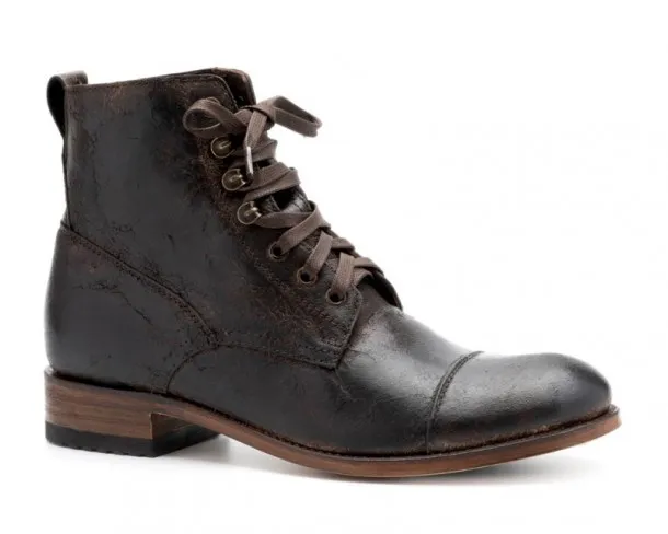 Sendra Boots men's vintage leather lace-up ankle boots