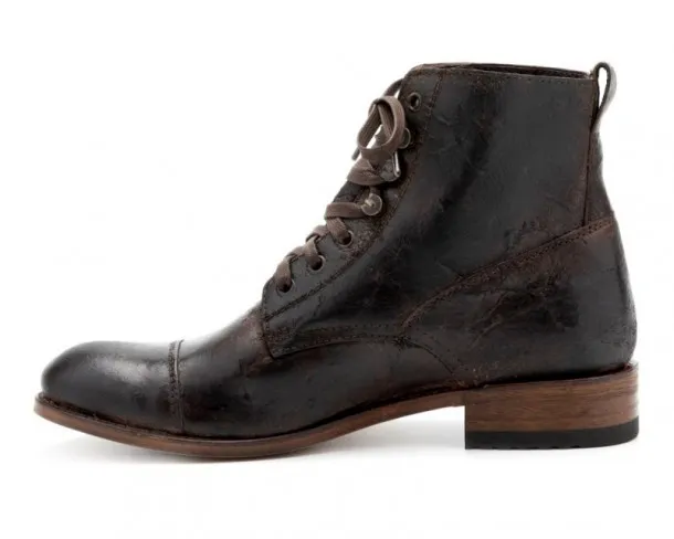 Sendra Boots men's vintage leather lace-up ankle boots