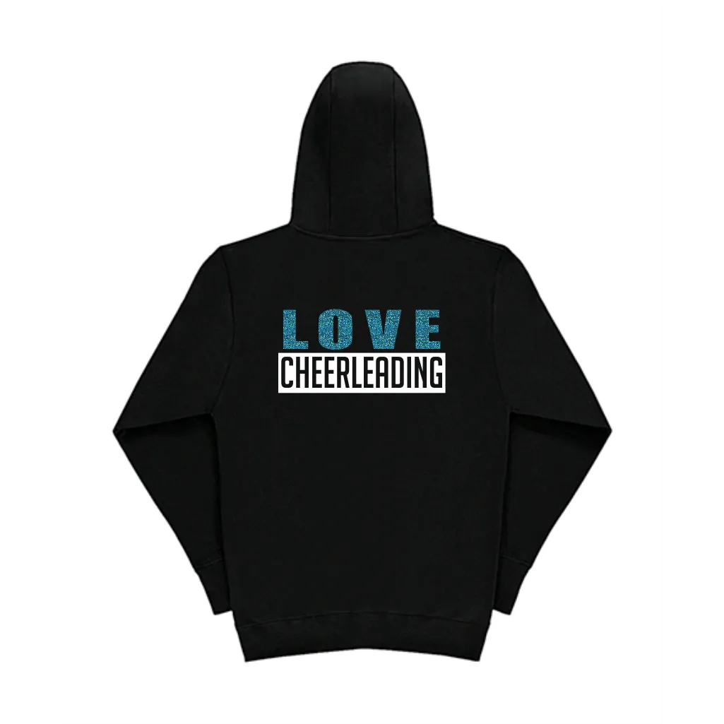 SG LOVE CHEERLEADING zipper hoodie