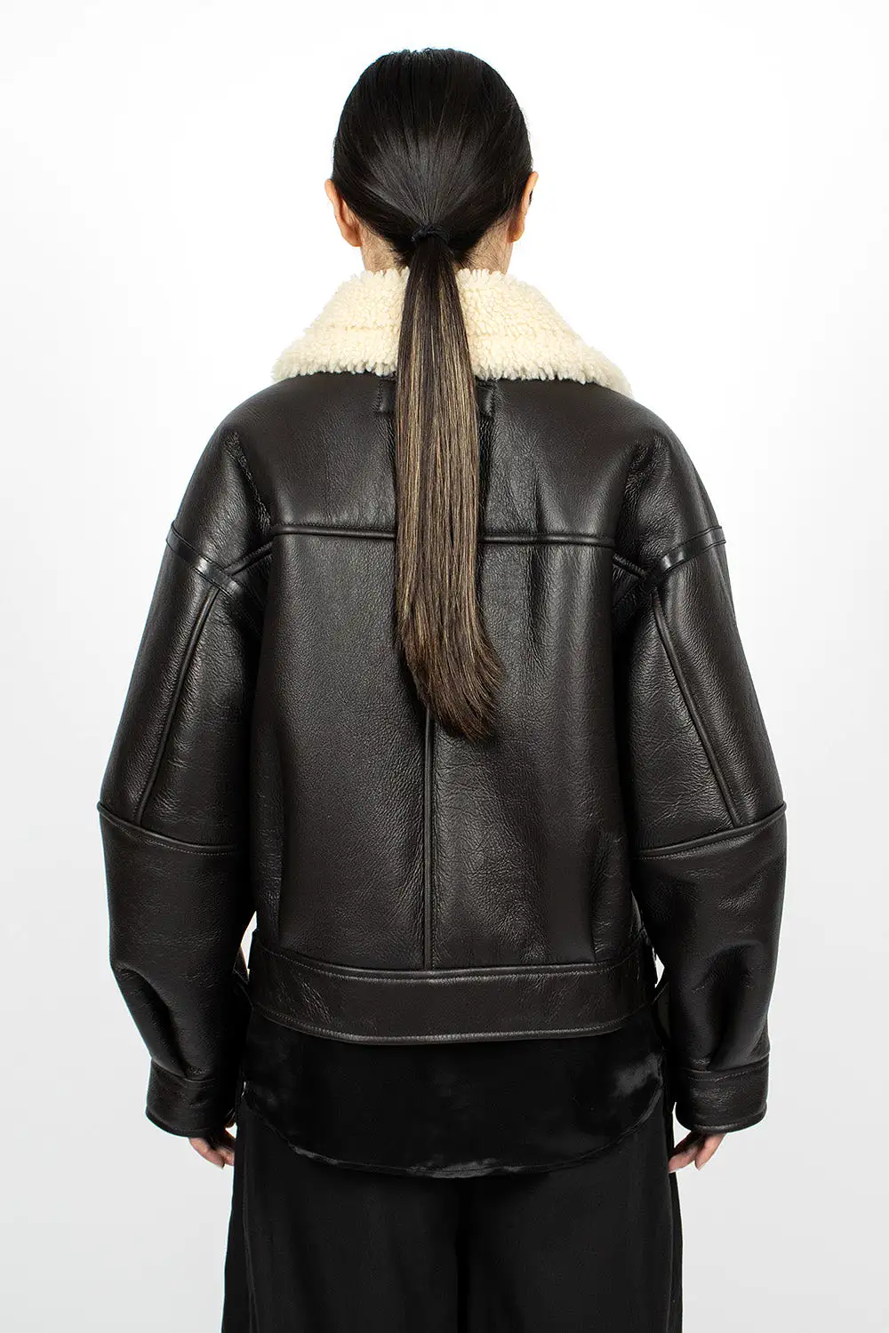 Shearling Jacket Dark Brown