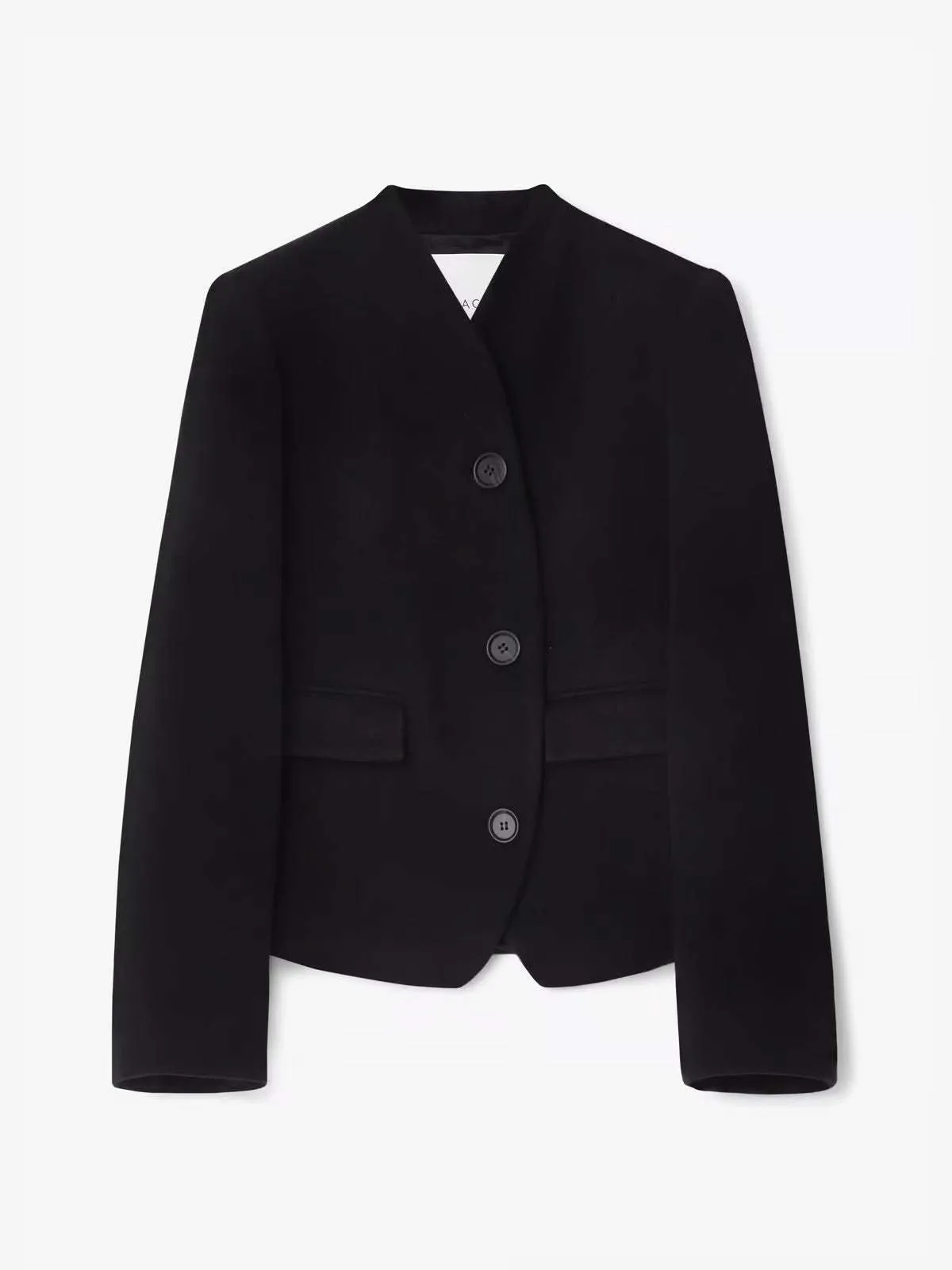 Short Curved Jacket - Black