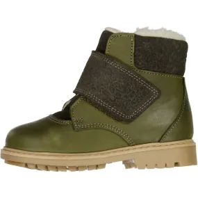 Sigge Print Velcro Boot - olive