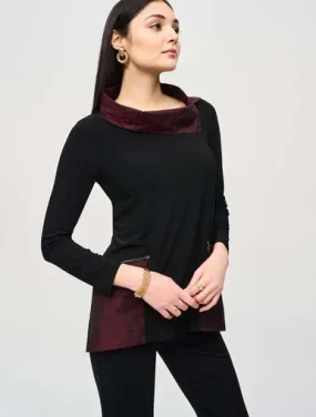 Silky Knit & Jacquard Memory Tunic | Joseph Ribkoff