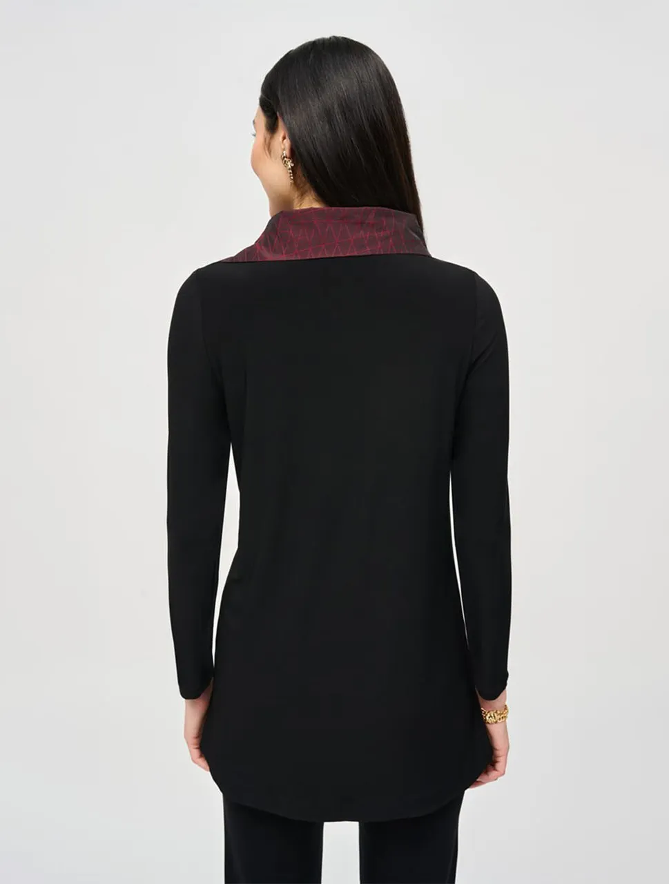 Silky Knit & Jacquard Memory Tunic | Joseph Ribkoff