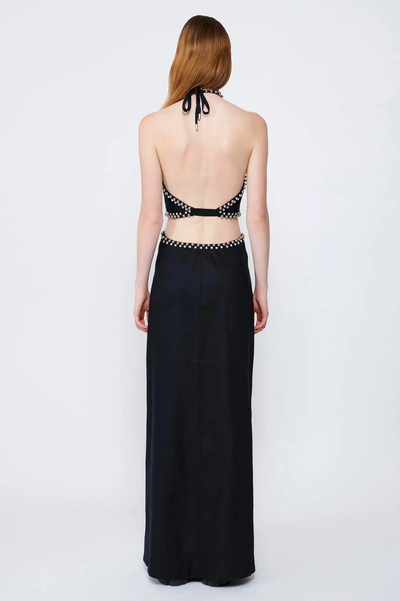 Simkhai - Bellina Halter Neck Cut Out Maxi Dress - Black