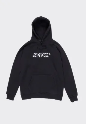 Single Triple Logo Hoodie - Black