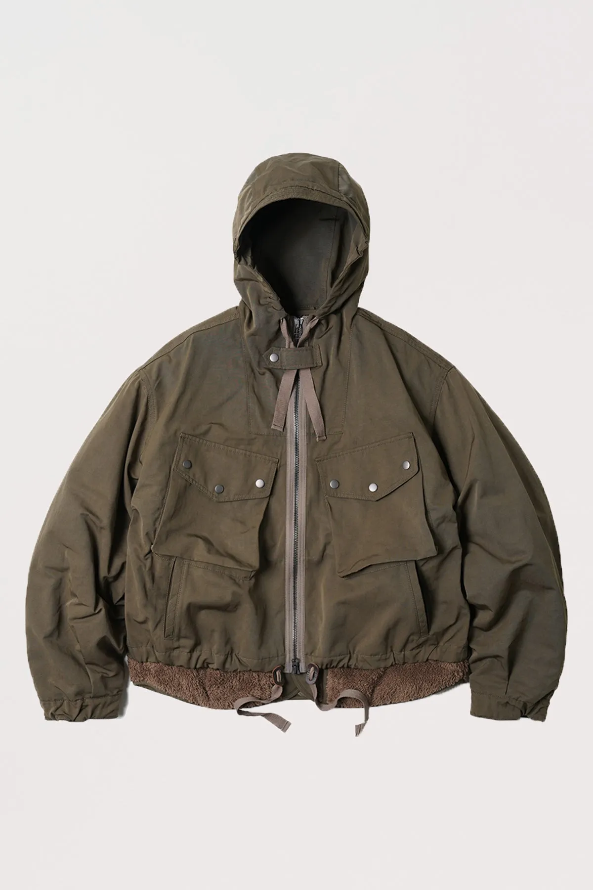 Smock Hooded Parka - Olive Green