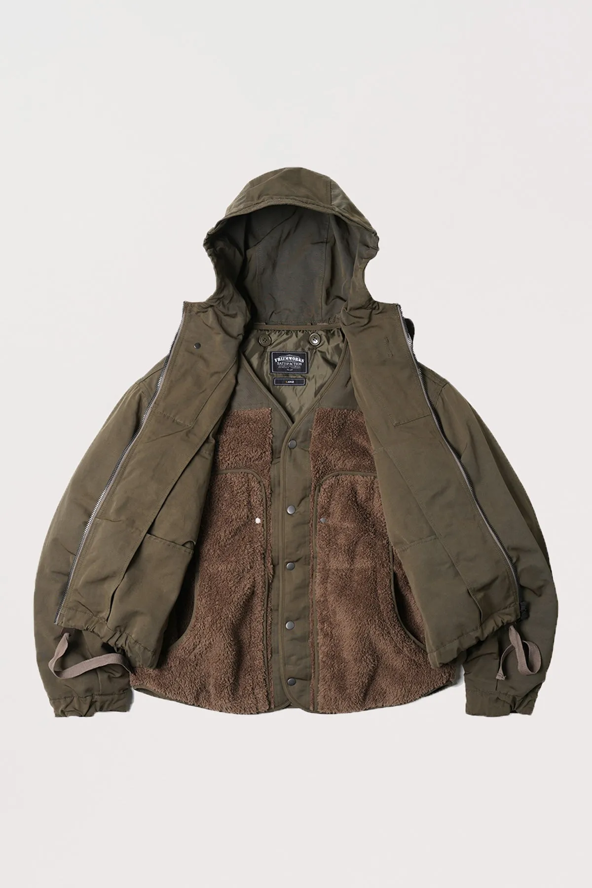 Smock Hooded Parka - Olive Green