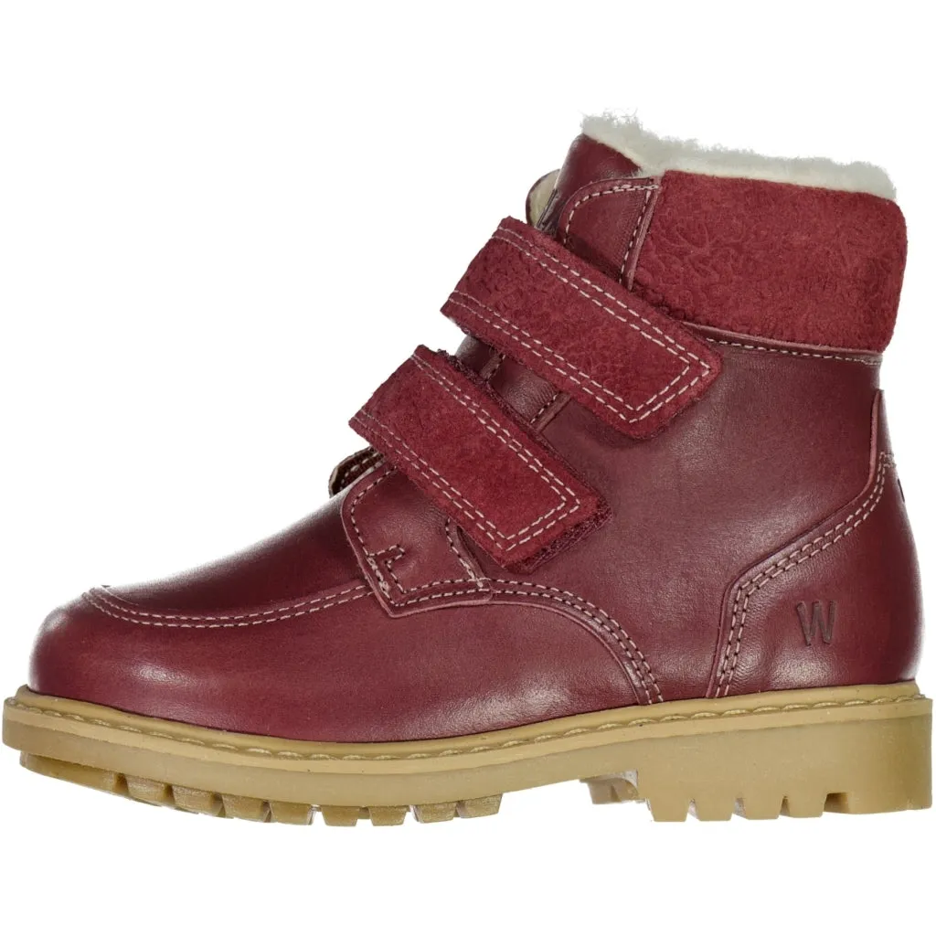 Stewie Tex Velcro Boot - berry