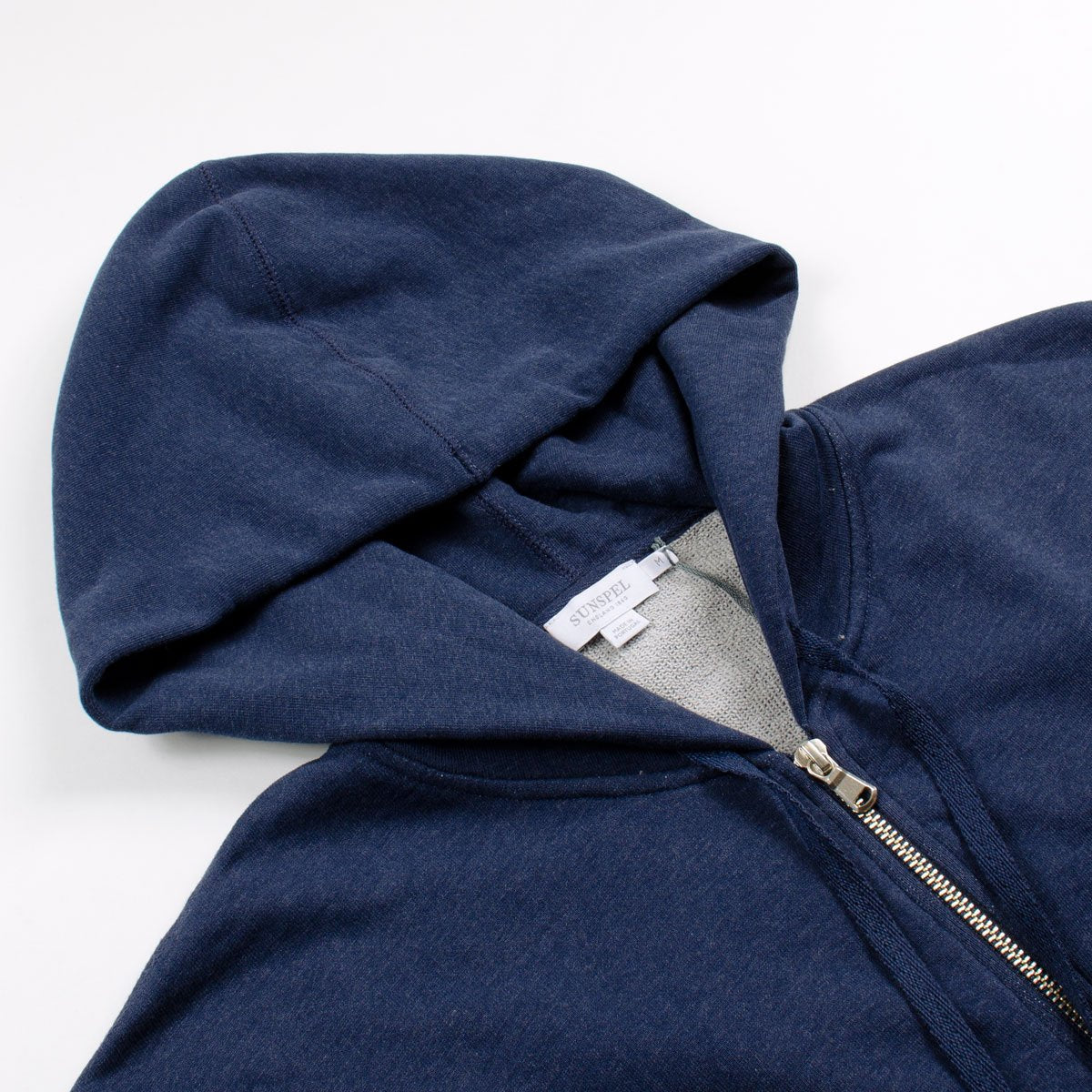 Sunspel - Loopback Zip Hoodie - Navy