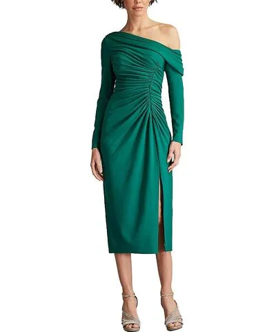 Tadashi Shoji Blume Gathered Midi Dress