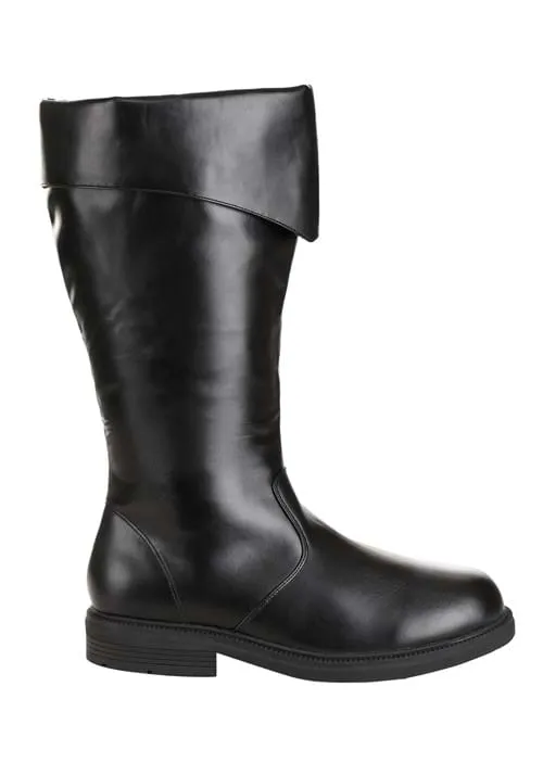 Tall Black Men's Costume Boots | Adult Costume Boots