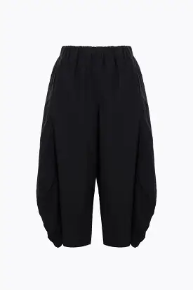 technical jersey oversized cropped pants