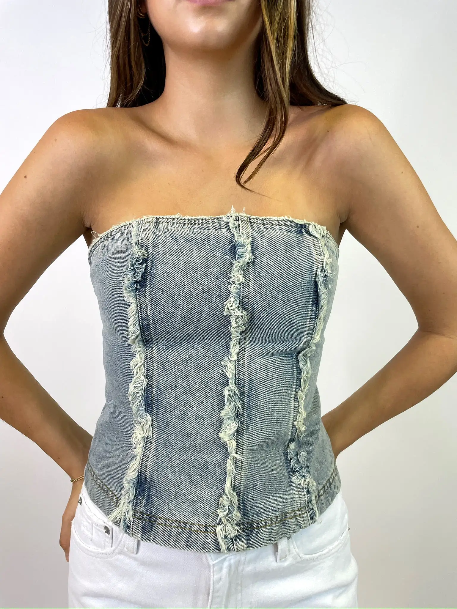 THE DEMI DENIM CORSET