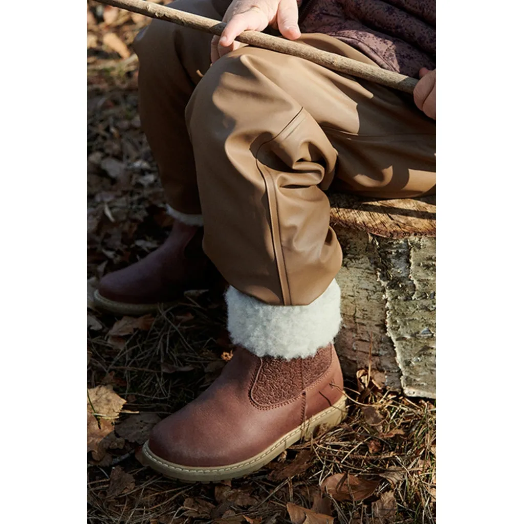 Timian Wool Top Boot - dry clay