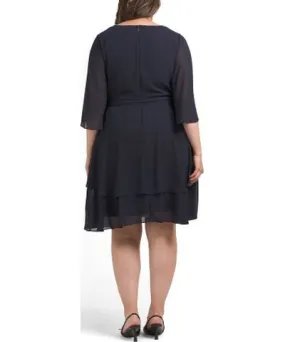 Tj Maxx Plus Crepe Midi Dress For Women