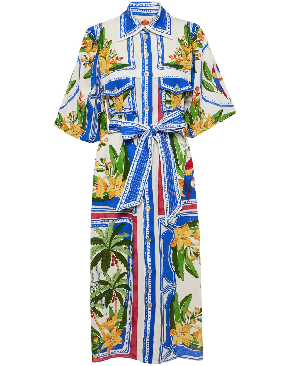 Tropical Destination Midi Dress