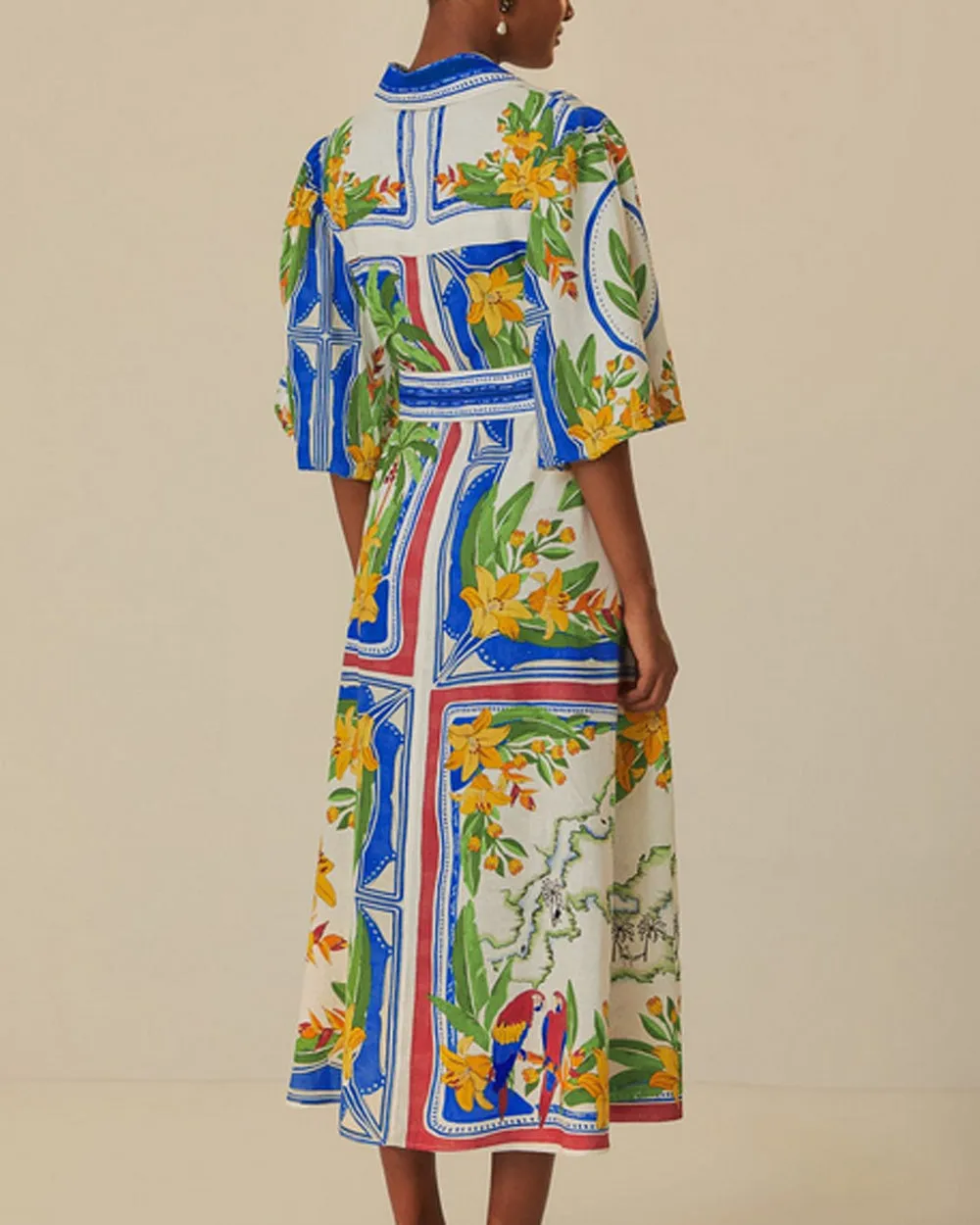 Tropical Destination Midi Dress