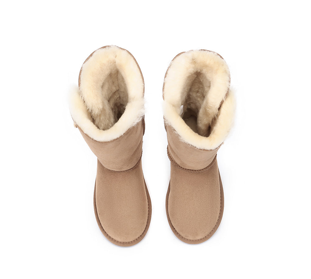 UGG Australian Shepherd Australian Premium Double Face Sheepskin Tall Triple Button Water Resistant Boots