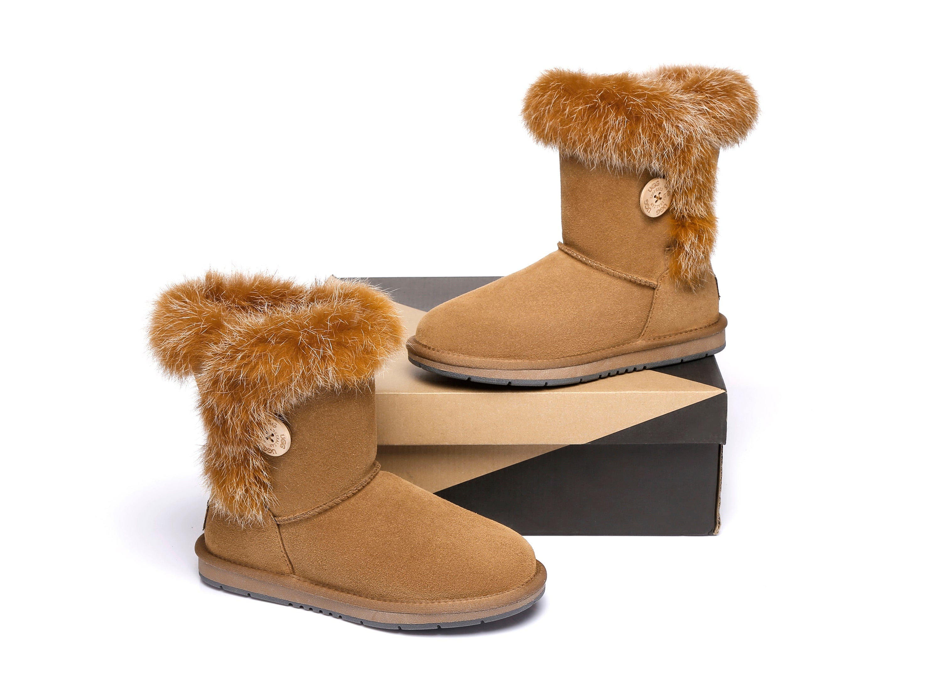 UGG Australian Shepherd Short Button Boots Donna