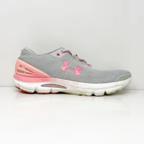 Under Armour Womens Charged Gemini 3023277-104 Gray Running Shoes Sneakers Sz 10