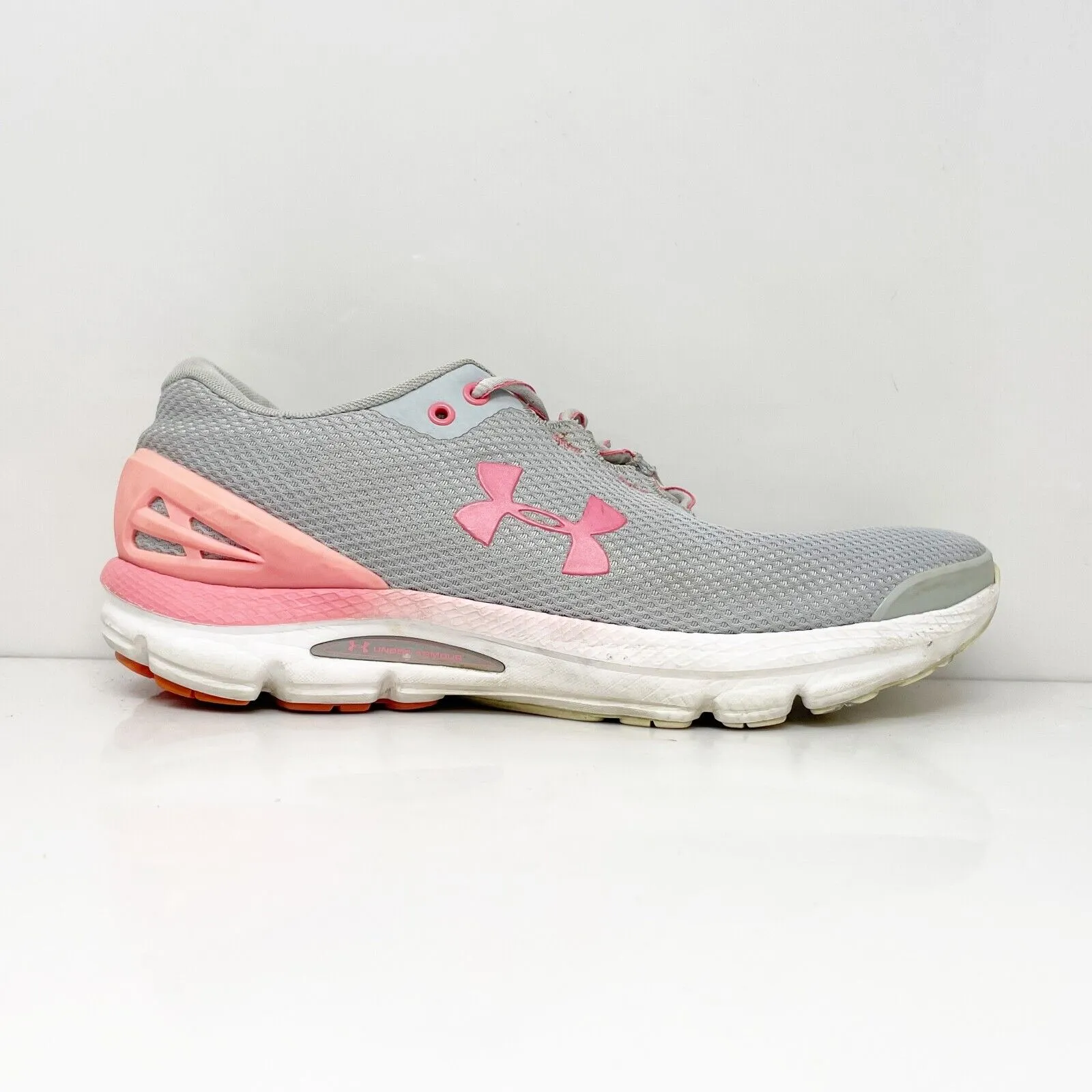 Under Armour Womens Charged Gemini 3023277-104 Gray Running Shoes Sneakers Sz 10