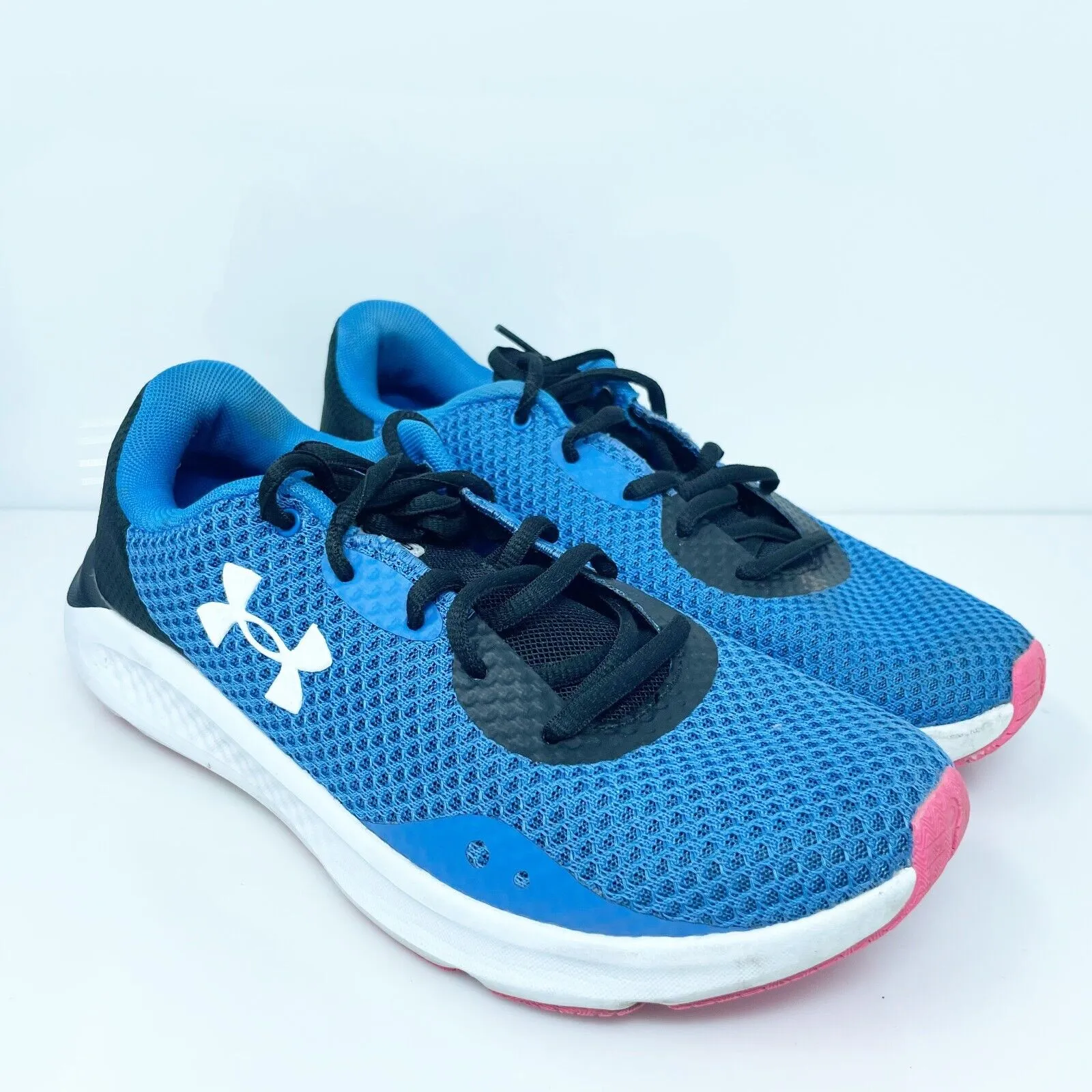 Under Armour Womens Charged Pursuit 3 3024889 Blue Running Shoes Sneakers Sz 8.5