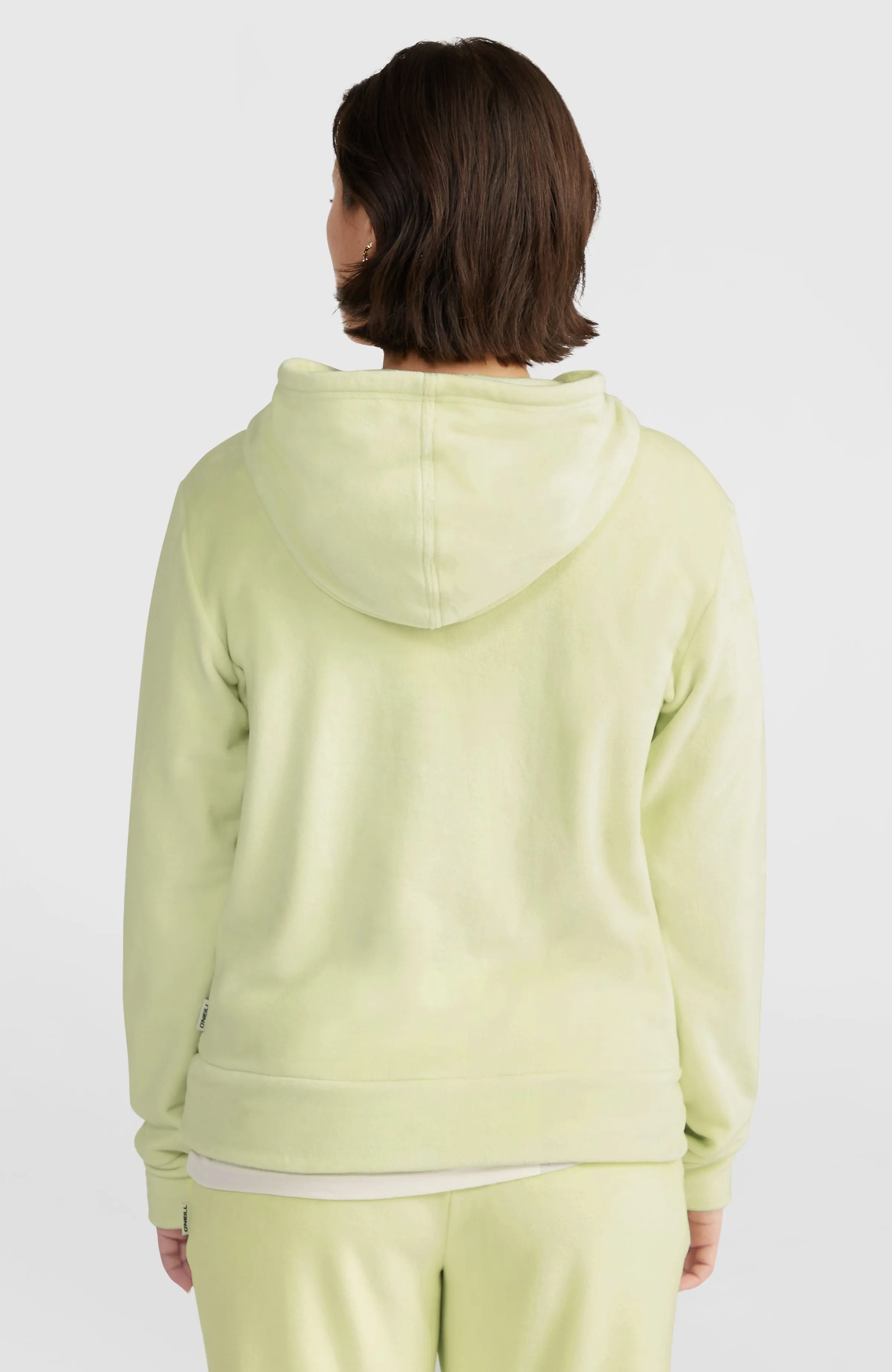 Velour Hoodie Fleece | Lime Wash