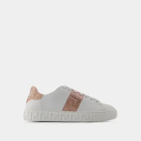 Versace  Sneakers - Versace - Cotton - White/Pink